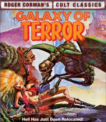 Galaxy of Terror movie poster (1981) wooden framed poster