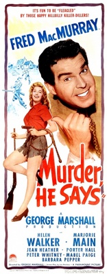 Murder, He Says movie poster (1945) mouse pad