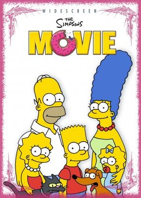 The Simpsons Movie movie poster (2007) wood print