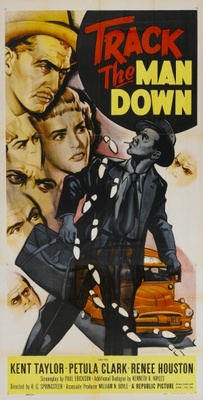 Track the Man Down movie poster (1955) metal framed poster