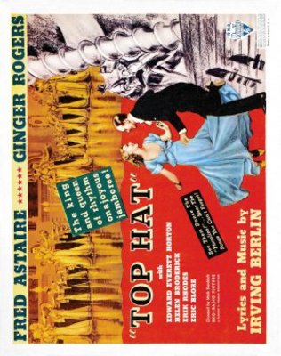 Top Hat movie poster (1935) wood print