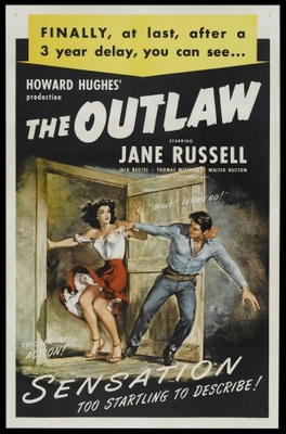 The Outlaw movie poster (1943) pillow
