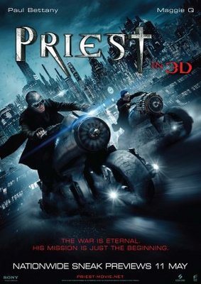 Priest movie poster (2011) canvas poster