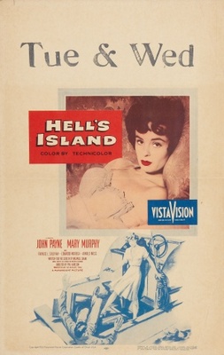 Hell's Island movie poster (1955) wooden framed poster