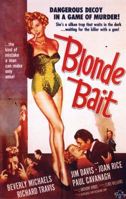 Blonde Bait movie poster (1956) metal framed poster