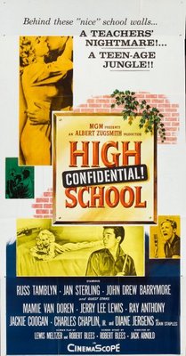 High School Confidential! movie poster (1958) pillow