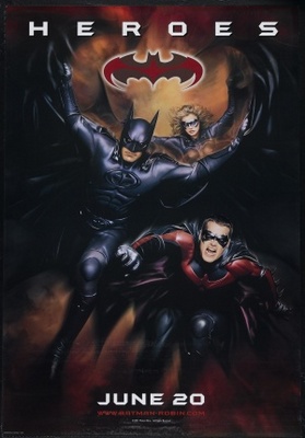 Batman And Robin movie poster (1997) wood print