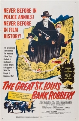 The Great St. Louis Bank Robbery movie posters (1959) wood print