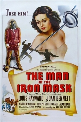 The Man in the Iron Mask movie posters (1939) metal framed poster