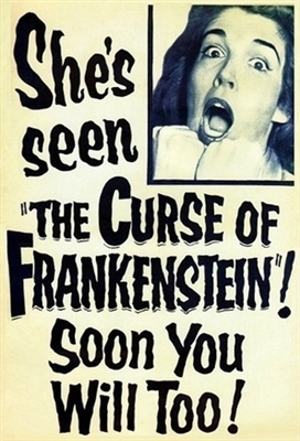 The Curse of Frankenstein movie posters (1957) pillow