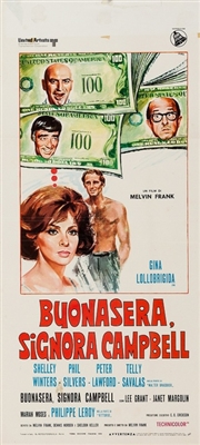 Buona Sera, Mrs. Campbell movie posters (1968) canvas poster