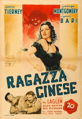 China Girl movie posters (1942) wooden framed poster
