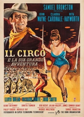Circus World movie posters (1964) wood print