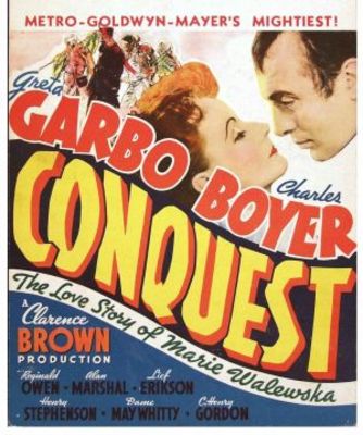 Conquest movie poster (1937) wood print