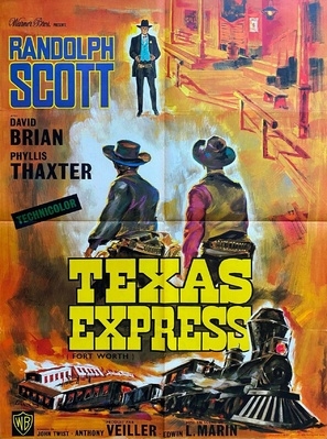 Fort Worth movie posters (1951) canvas poster