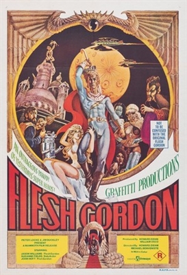 Flesh Gordon movie posters (1974) pillow