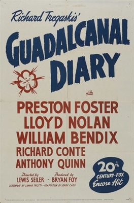 Guadalcanal Diary movie posters (1943) wood print