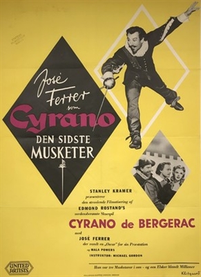 Cyrano de Bergerac movie posters (1950) metal framed poster