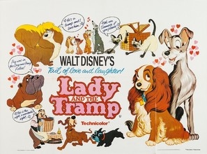 Lady and the Tramp movie posters (1955) pillow