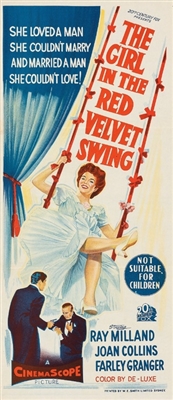 The Girl in the Red Velvet Swing movie posters (1955) wood print