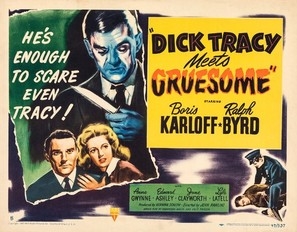 Dick Tracy Meets Gruesome movie posters (1947) pillow