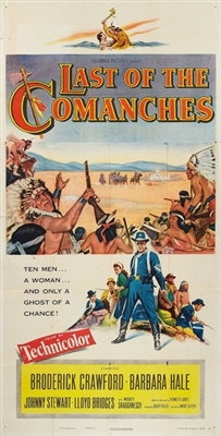 Last of the Comanches movie posters (1953) metal framed poster