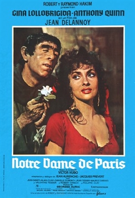 Notre-Dame de Paris movie posters (1956) wooden framed poster