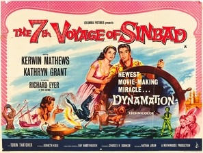 The 7th Voyage of Sinbad movie posters (1958) wood print
