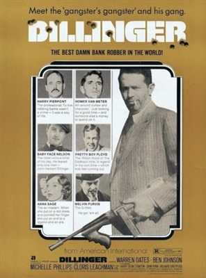 Dillinger movie posters (1973) metal framed poster