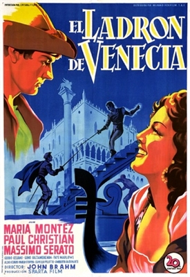 Ladro di Venezia, Il movie posters (1950) wood print