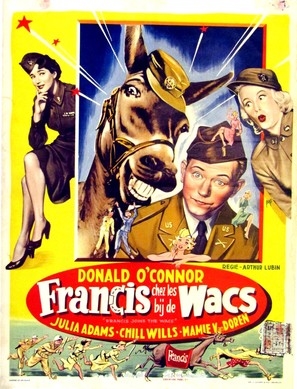 Francis Joins the WACS movie posters (1954) Stickers MOV_1869276