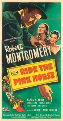 Ride the Pink Horse movie posters (1947) poster with hanger