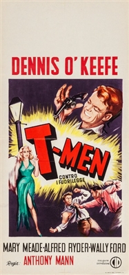 T-Men movie posters (1947) metal framed poster