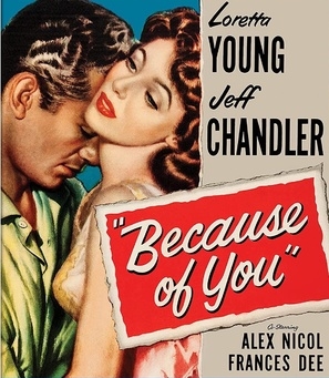 Because of You movie posters (1952) wood print