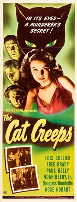 The Cat Creeps movie posters (1946) metal framed poster