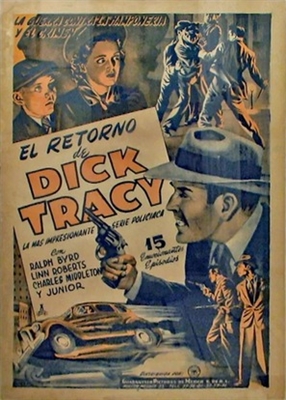 Dick Tracy Returns movie posters (1938) metal framed poster