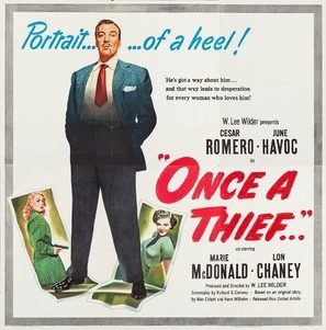 Once a Thief movie posters (1950) mug