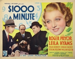 1,000 Dollars a Minute movie posters (1935) Stickers MOV_1889170