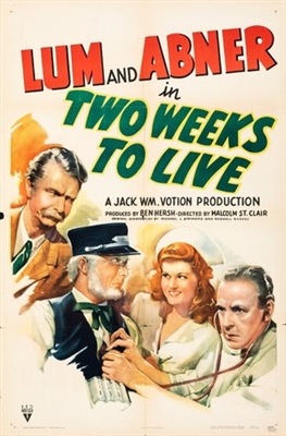 Two Weeks to Live movie posters (1943) mug