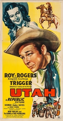 Utah movie posters (1945) wooden framed poster