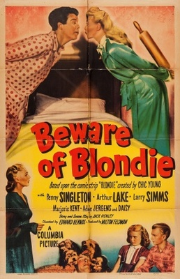 Beware of Blondie movie poster (1950) wood print
