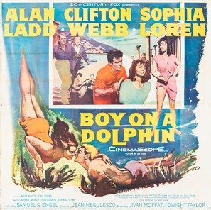 Boy on a Dolphin movie posters (1957) wood print