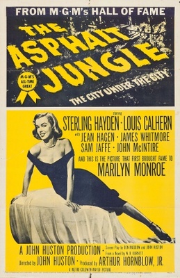 The Asphalt Jungle movie poster (1950) wood print