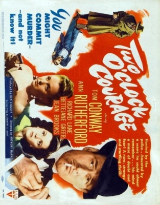 Two O'Clock Courage movie poster (1945) t-shirt