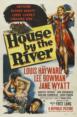 House by the River movie poster (1950) wood print