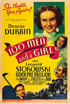 One Hundred Men and a Girl movie poster (1937) poster with hanger