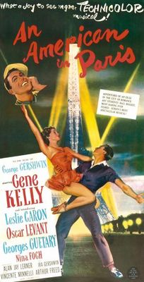 An American in Paris movie poster (1951) wood print