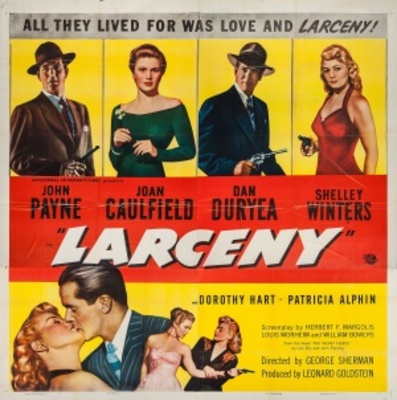 Larceny movie poster (1948) pillow