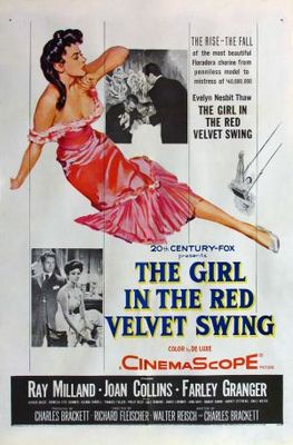 The Girl in the Red Velvet Swing movie poster (1955) wood print