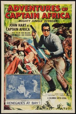Adventures of Captain Africa, Mighty Jungle Avenger! movie poster (1955) canvas poster
